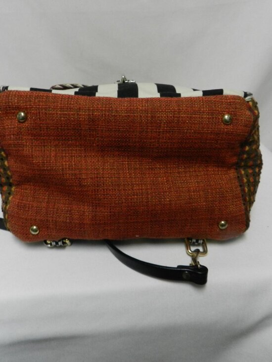 Silver Plum Handmade Tapestry Convertible Backpack Purse Handmade USA Fabric main image 9